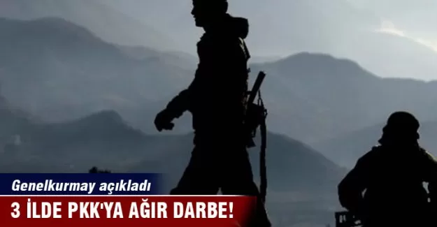 3 ilde PKK'ya ağır darbe!